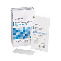 McKesson Skin Closure Strip 1/4" x 1-1/2" Reinforced White (BX/50EA)