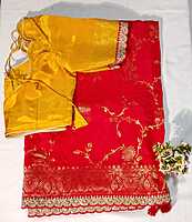 J176: Ready To Ship Beautiful Pure Munga Silk Saree With Stitched Blouse J176: Ready To Ship Beautiful Pure Munga Silk Saree With Stitched Blouse