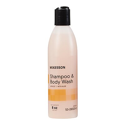 McKesson® Shampoo and Body Wash Apricot Scent 8 oz. Flip-Top Bottle