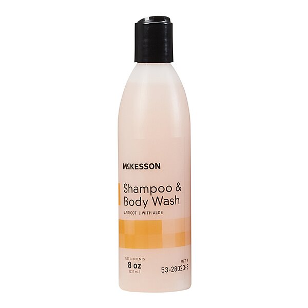 McKesson® Shampoo and Body Wash Apricot Scent 8 oz. Flip-Top Bottle