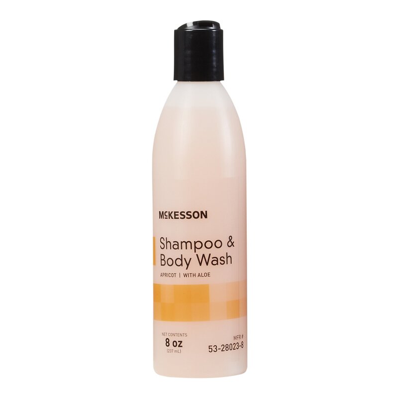 McKesson® Shampoo and Body Wash Apricot Scent 8 oz. Flip-Top Bottle