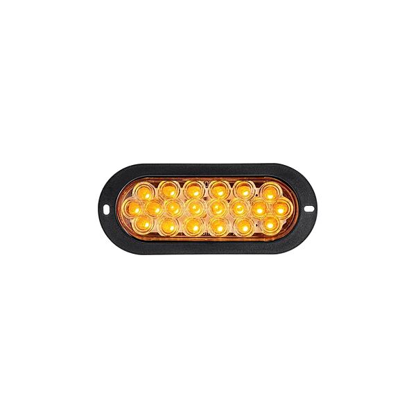 Oval Fleet Amber/Amber 20 Led Flange Mount Sealed Light