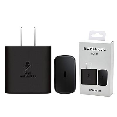 Samsung 45W USB-C PD Wall Charger Super Fast Charging Adapter