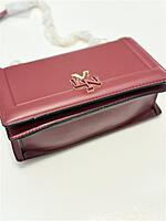 LYN SQUARE FLIP SHOULDER BAG WINE RED