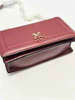 LYN SQUARE FLIP SHOULDER BAG WINE RED
