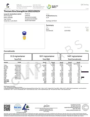 Tangerine Full Spectrum Hemp Oil Extra Strength Formula