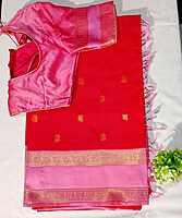 J185: Ready To Ship Beautiful Gadwal Saree With Stitched Blouse J185: Ready To Ship Beautiful Gadwal Saree With Stitched Blouse