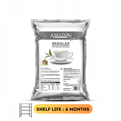 AMAZON Plus Regular 3 in 1 Instant Tea Plain Plus Premix-1000Gram