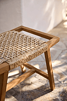 Solid Wood Handwoven Rope Stool