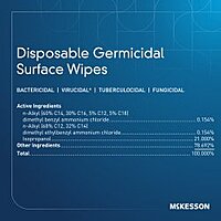 McKesson Premoistened Surface Disinfectant Wipes – Alcohol Scent, 160 Count
