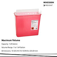 McKesson Prevent® Sharps Container 1.25 Gallon, Horizontal Entry (MPN 2262)