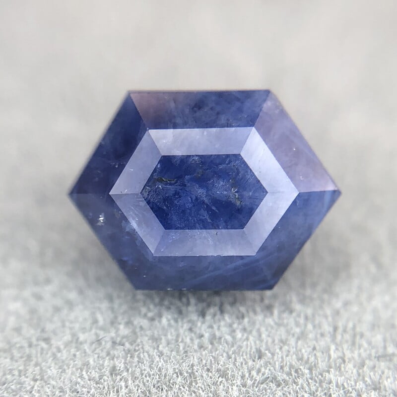1.92ct Hexagon Step Cut Sapphire