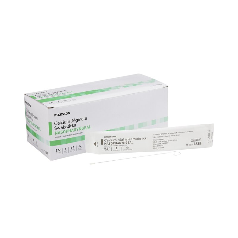 McKesson Sterile Nasopharyngeal Collection Swab – 5.5" Length