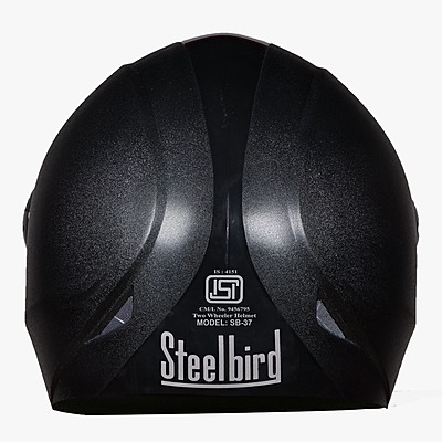 STEELBIRD SB-37 ZON PLUS BLACK C/V (M)
