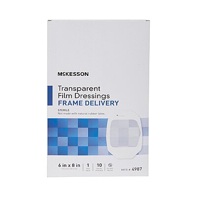 McKesson Transparent Film Dressing Frame Delivery Octagon Sterile (BX)