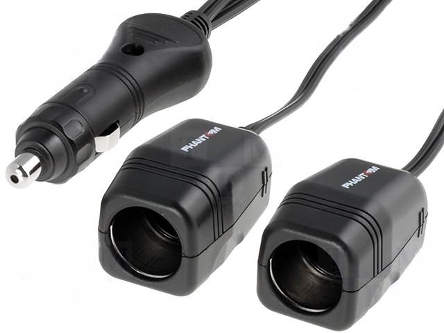 lighter socket extension cord 12V 2x2,5A lighter socket extension cord 12V 2x2,5A