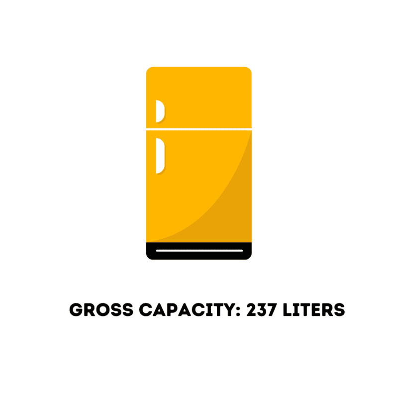 Frigo glass Visi Cooler VG1D250-237 liters