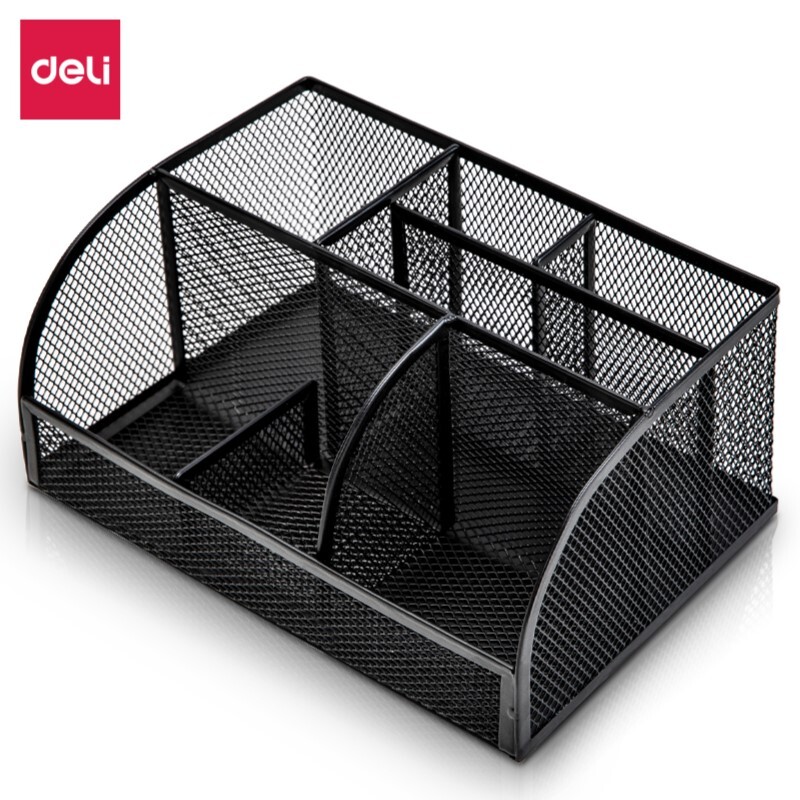 DELI 8903 EXECUTIVE DESK MESH ORGANIZER 7 COMP