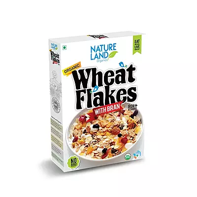 Natureland Organic Wheat Flakes 250g.رقائق القمح العضوية 250 جرام