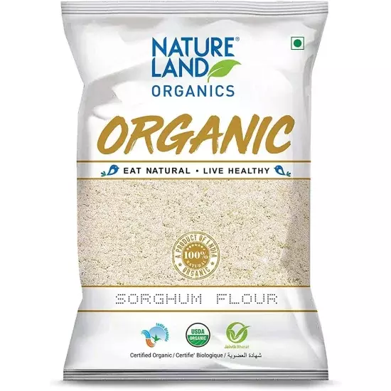 Natureland Organic Shorgum Flour 500g.دقيق الشورجم العضوي 500 جرام