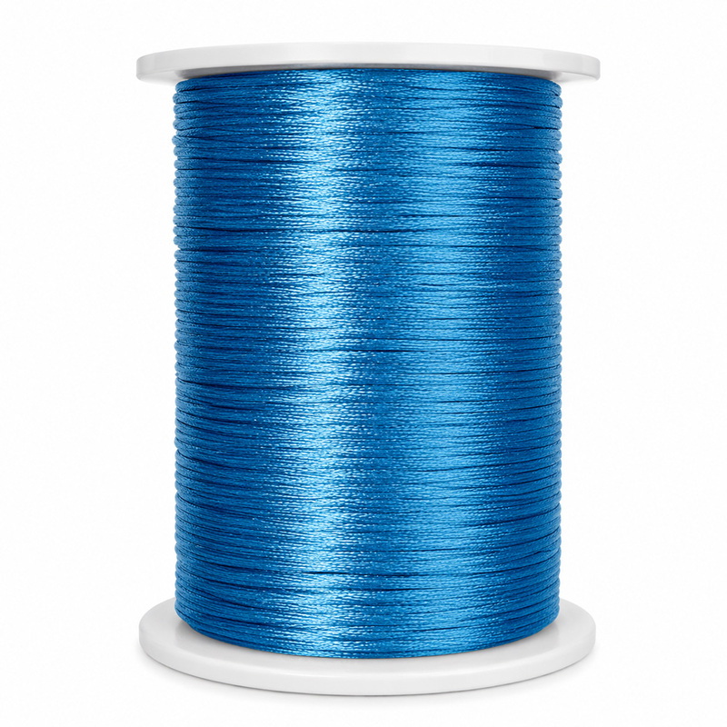 Cordon Seda 47 Azul Medio Rollo X 144 Yardas