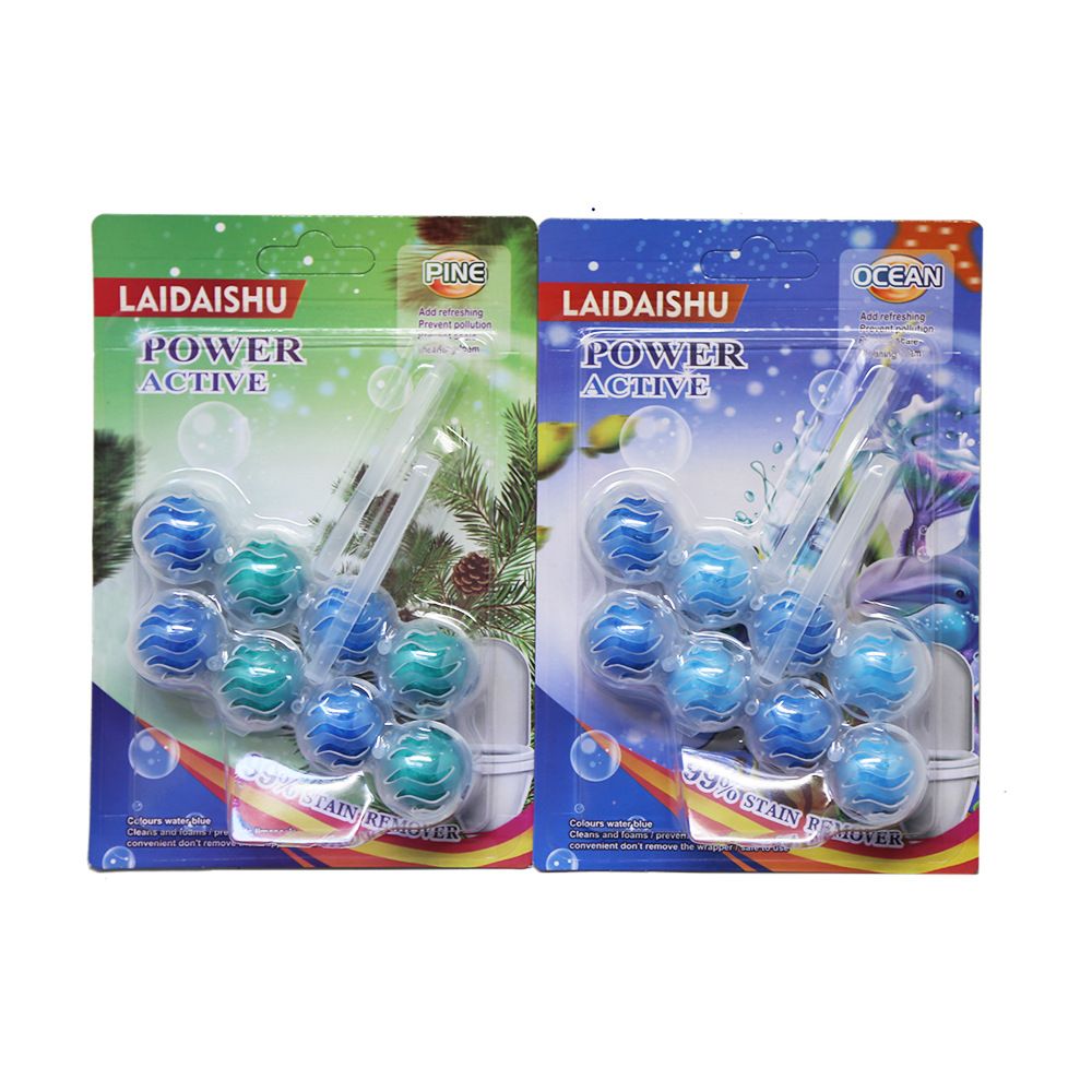 2IN1 (8BALLS) TOILET CLEANING ANTI-BACTERIAL AIR FRESHENER HANGING   BUBBLE CLEANER