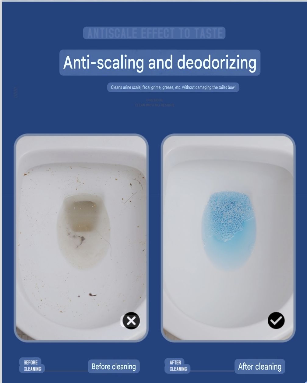 2IN1 (8BALLS) TOILET CLEANING ANTI-BACTERIAL AIR FRESHENER HANGING   BUBBLE CLEANER