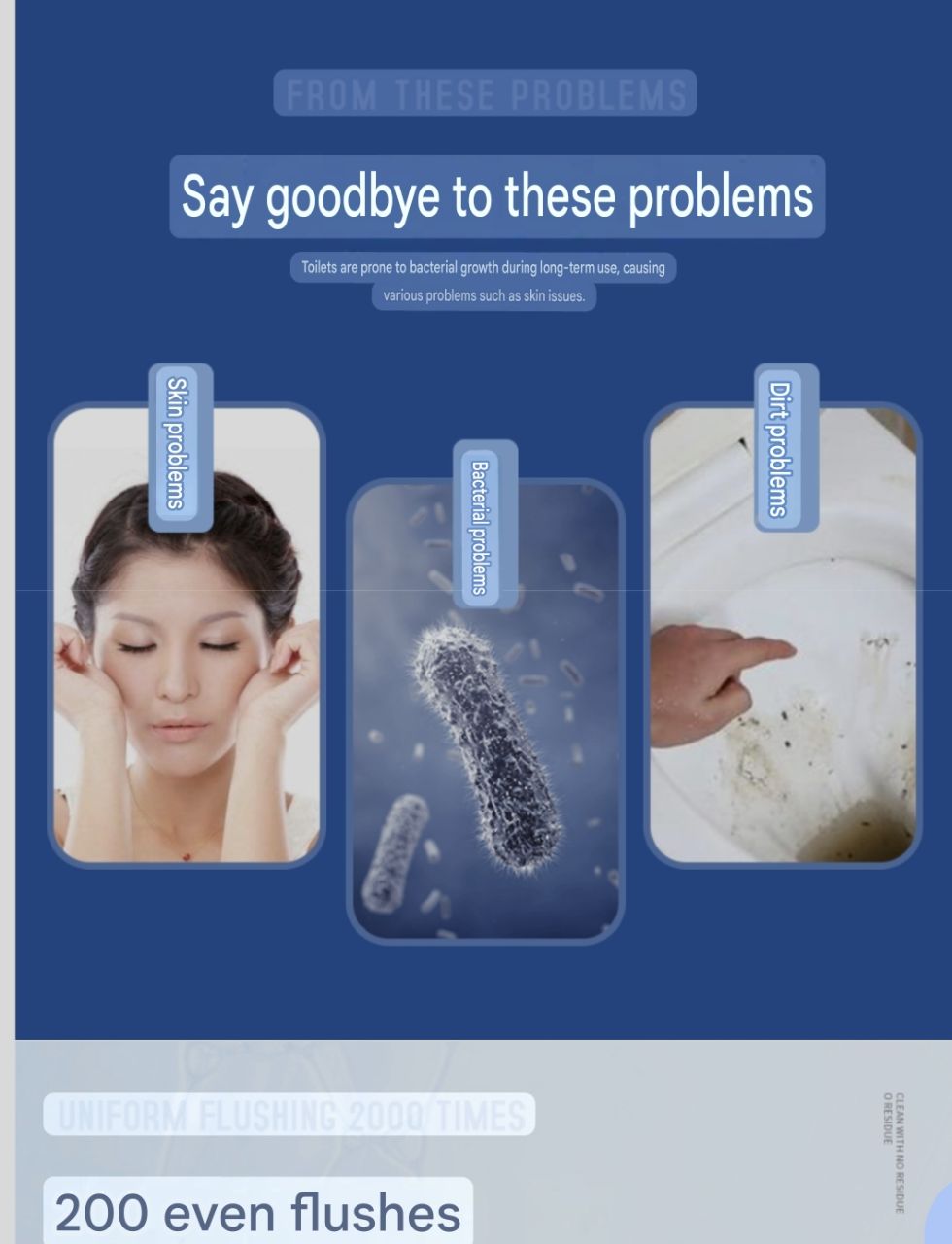 2IN1 (8BALLS) TOILET CLEANING ANTI-BACTERIAL AIR FRESHENER HANGING   BUBBLE CLEANER
