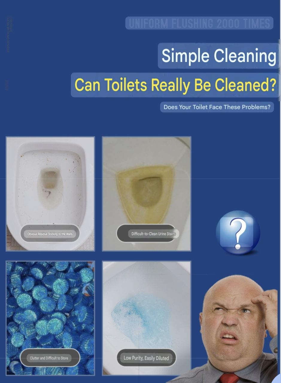 2IN1 (8BALLS) TOILET CLEANING ANTI-BACTERIAL AIR FRESHENER HANGING   BUBBLE CLEANER
