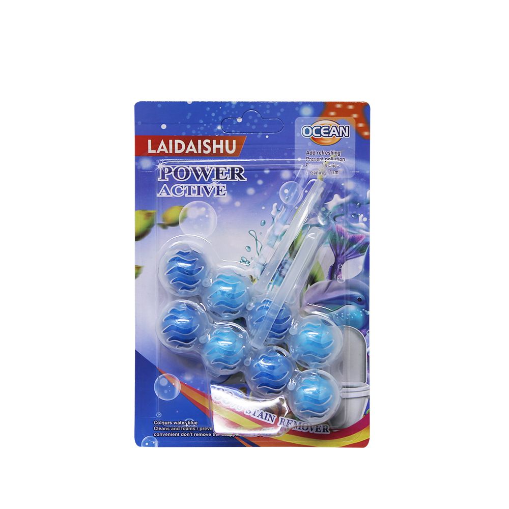 2IN1 (8BALLS) TOILET CLEANING ANTI-BACTERIAL AIR FRESHENER HANGING   BUBBLE CLEANER
