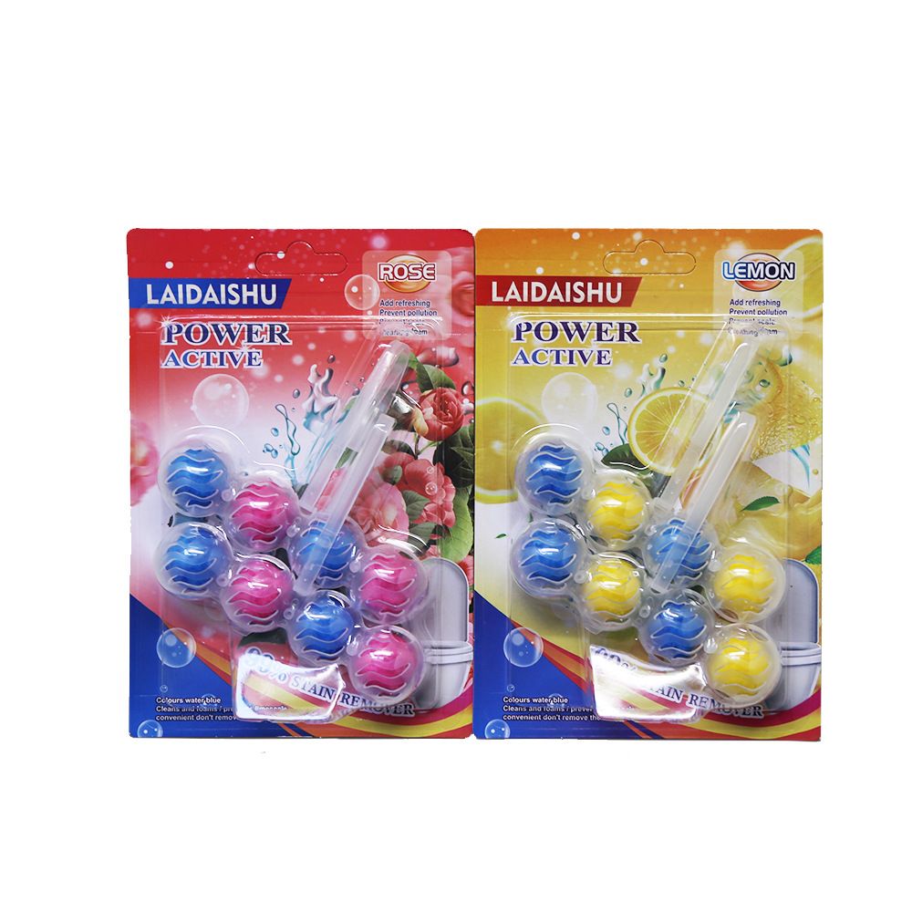 2IN1 (8BALLS) TOILET CLEANING ANTI-BACTERIAL AIR FRESHENER HANGING   BUBBLE CLEANER