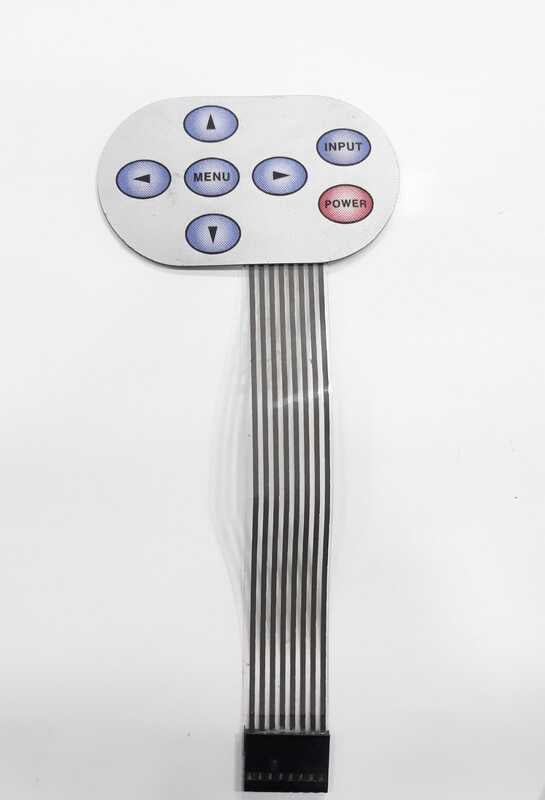 Keypad 7 keys Matrix array 1x7 membrane Keypad 7 keys Matrix array 1x7 membrane