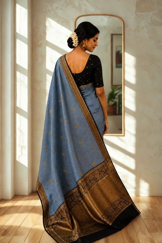 Copper Soft silk Grey with black