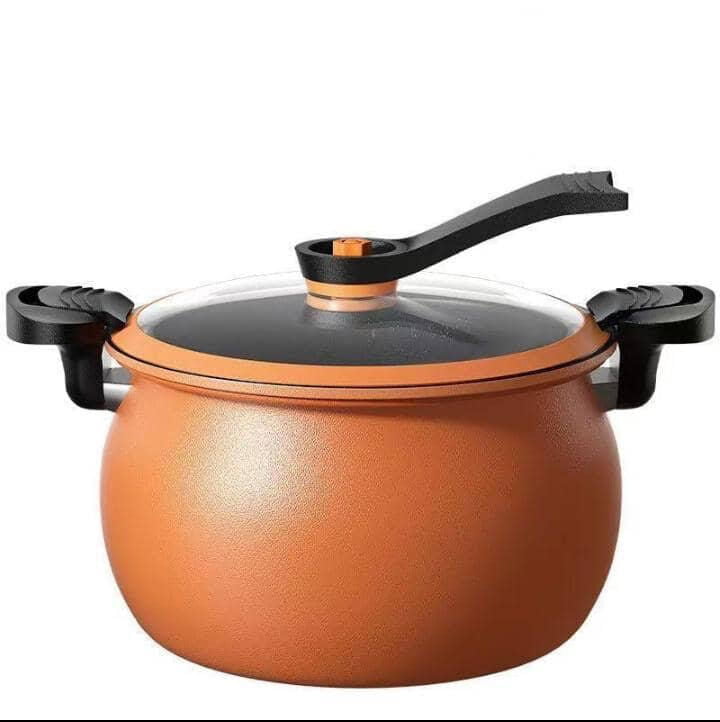 NON STICK HEAVY DUTY MICRO PRESSURE POT WITH ACCESORIES 8L