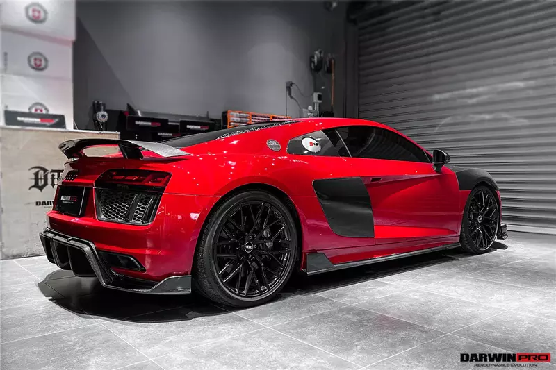 Audi R8 GEN2 & GEN3 Coupe GT Style Carbon Fiber Trunk Wing | High-Mount Motorsport Spoiler