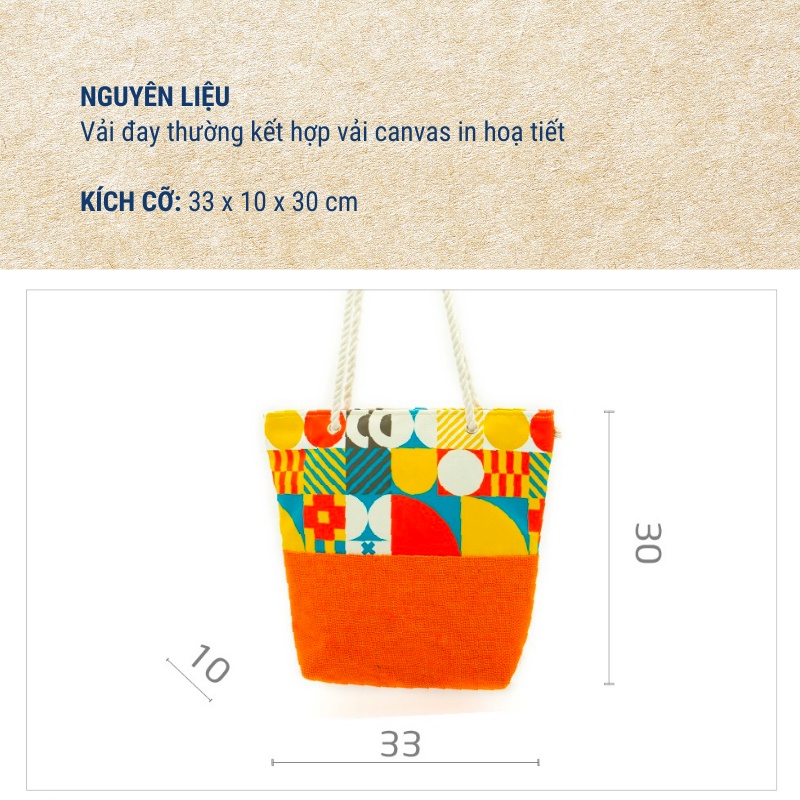 Túi Tote Vải KYMVIET Chất Liệu Canvas Đay Handmade Túi Tote Vải KYMVIET Chất Liệu Canvas Đay Handmade