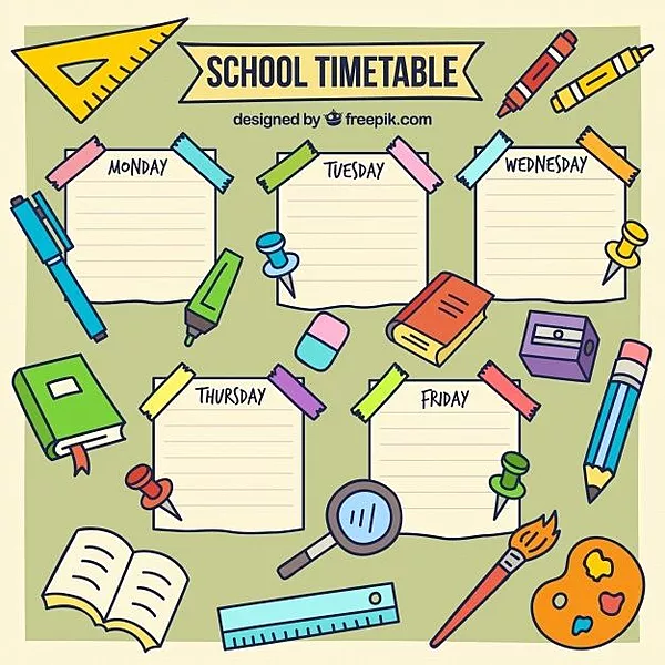 Personalized timetable charts