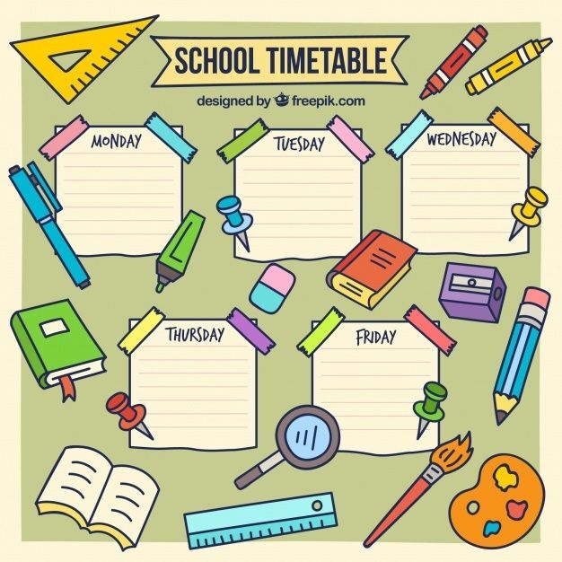 Personalized timetable charts