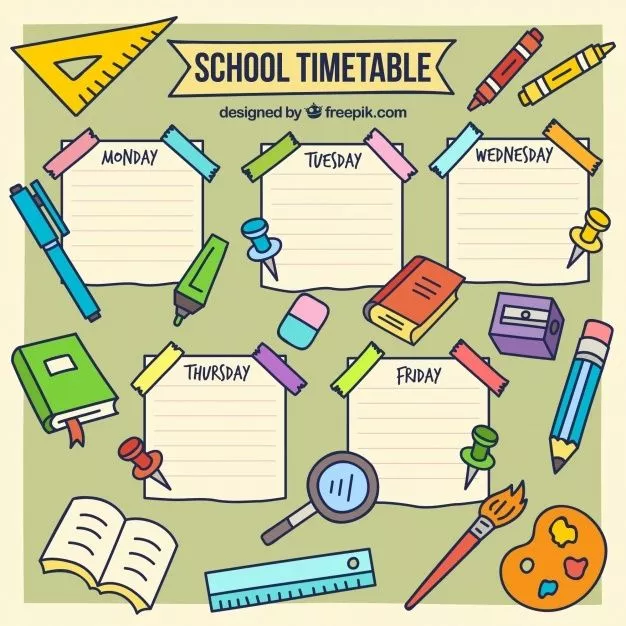 Personalized timetable charts