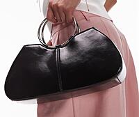 TOPSHOP GRIFFITH METAL RING BAG