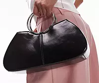 TOPSHOP GRIFFITH METAL RING BAG