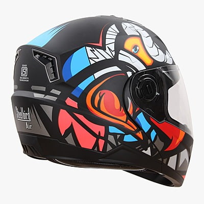 STEELBIRD SBA-7 BIRDIE MATT BLACK/WATERMELON C/V (M)