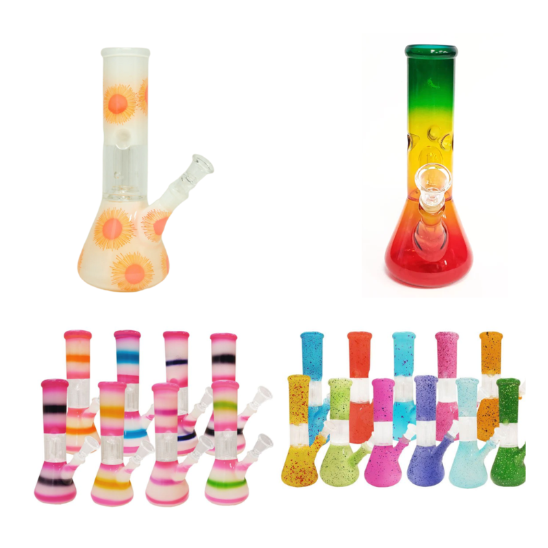 Bong 8" Dome Percolator Assorted Design [MGH 902]