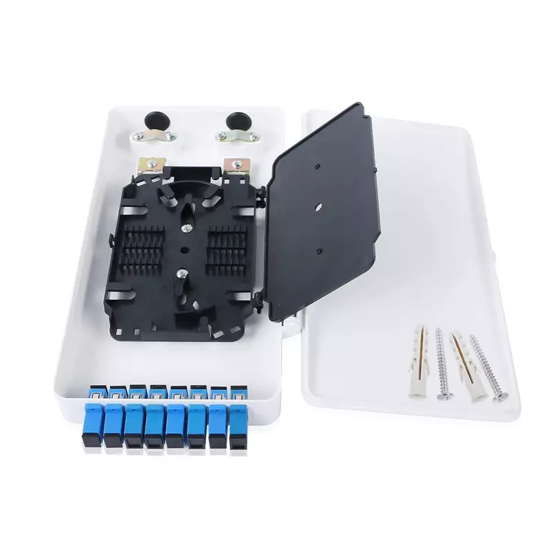 Fiber Access Terminal box indoor / outdoor plastic SC duplex 8 core fully loaded