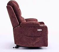 Power Lift Recliner Massage Chair（ Reddish）