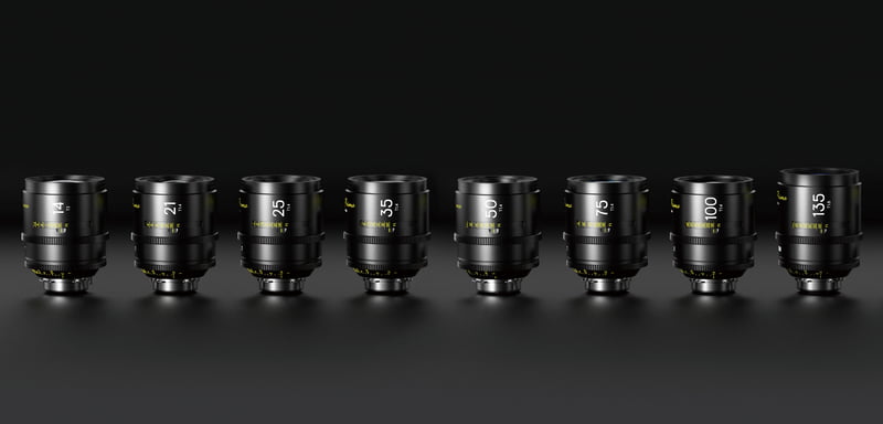 DZOFILM Arles 14/21/25/35/50/75/100/135mm FF/VV Prime Cine Lens (PL mount,feet)