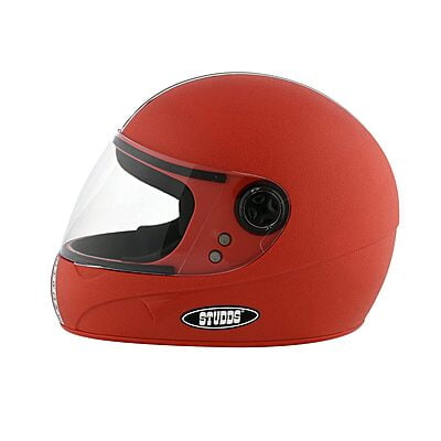 STUDDS CHROME ECONOMY RED WITH PLAIN STRIP C/V (L)