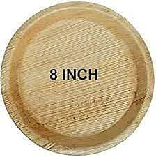 Nature Round Palm Leaf Plates (40 Count) - Disposable Dinnerware, Compostable and Biodegradable Round Plates (8" Round Plates) Nature Round Palm Leaf Plates (40 Count) - Disposable Dinnerware, Compostable and Biodegradable Round Plates (8" Round Plates)