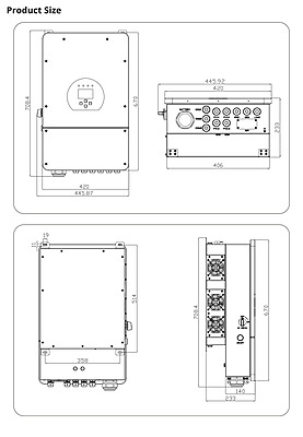 8.0 kW SUNSYNK Hybrid - SUNSYNK Combo, c/w 4 x 5.32 G kWh Lithium Batteries