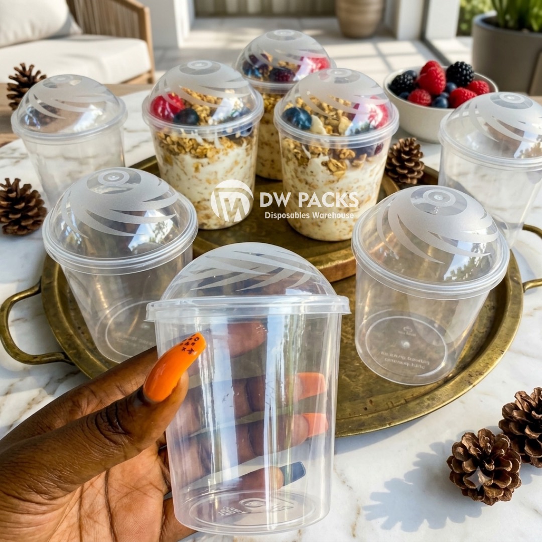 8oz DANA CUP WITH DOME LID FOR ICECREAM OR PARFAIT